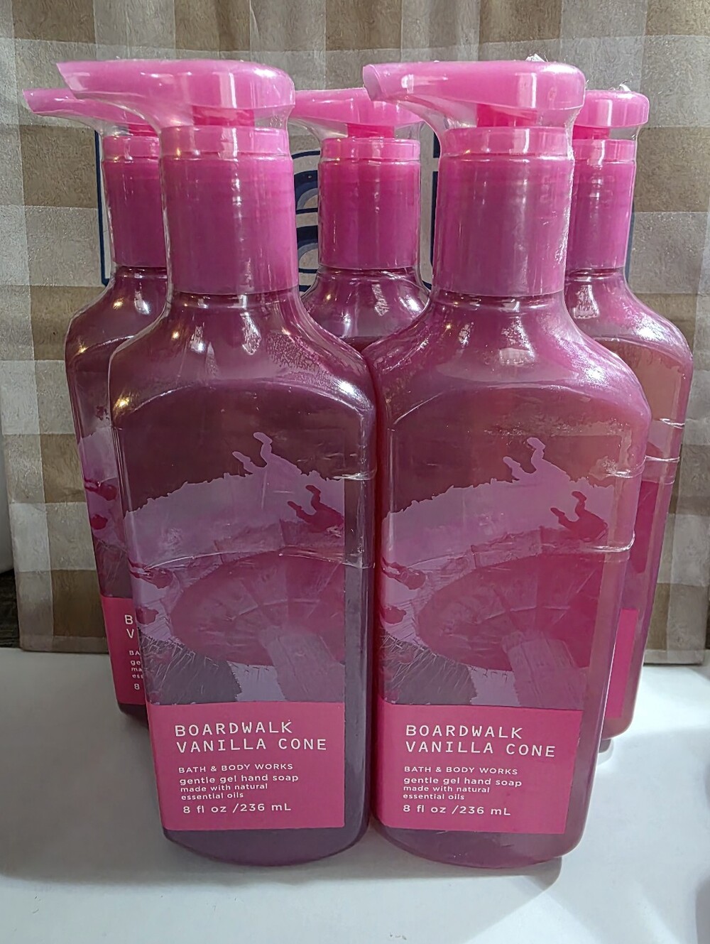 BATH AND BODY WORKS BOARDWALK VANILLA CONE HAND SOAPS X5